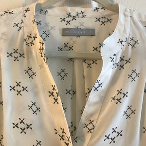 100% silk ivory blouse - Small - by Zoe & Sam